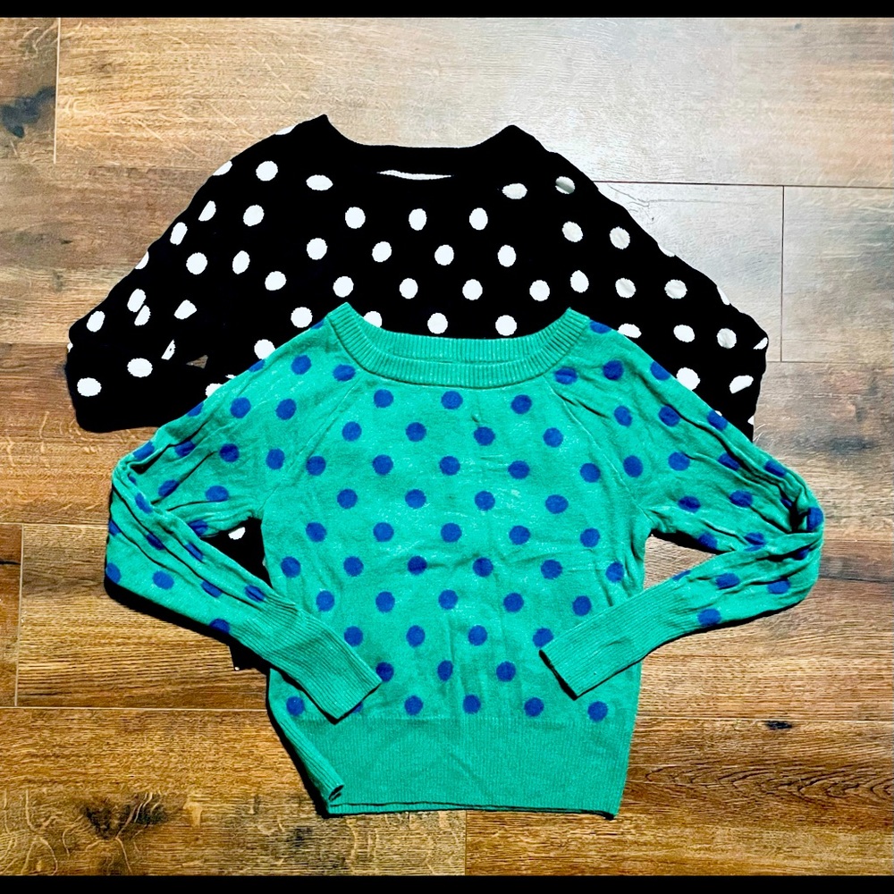 SmallTall Gap polka dot sweaters